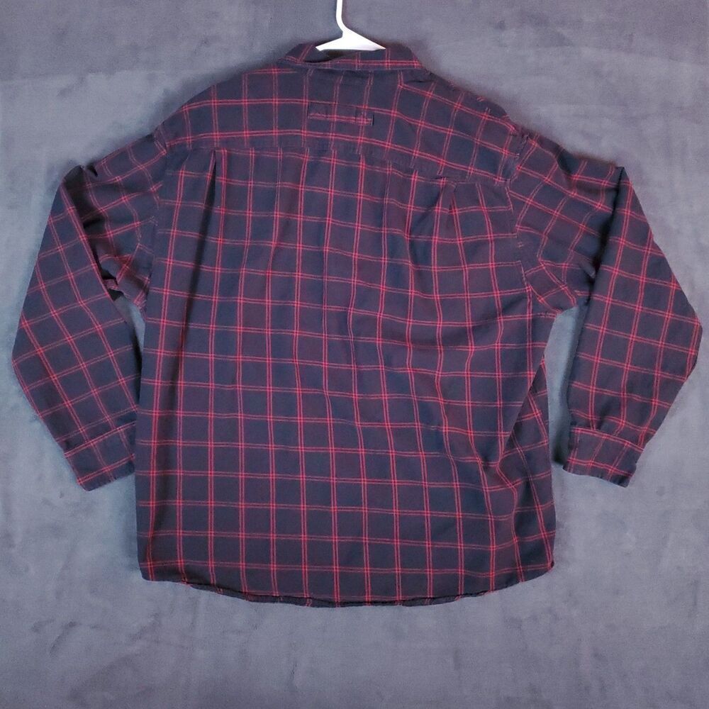 Duluth Trading Shirt Mens XL Black Red Plaid Flannel Heavy Shacket Pocket - Picture 9 of 14